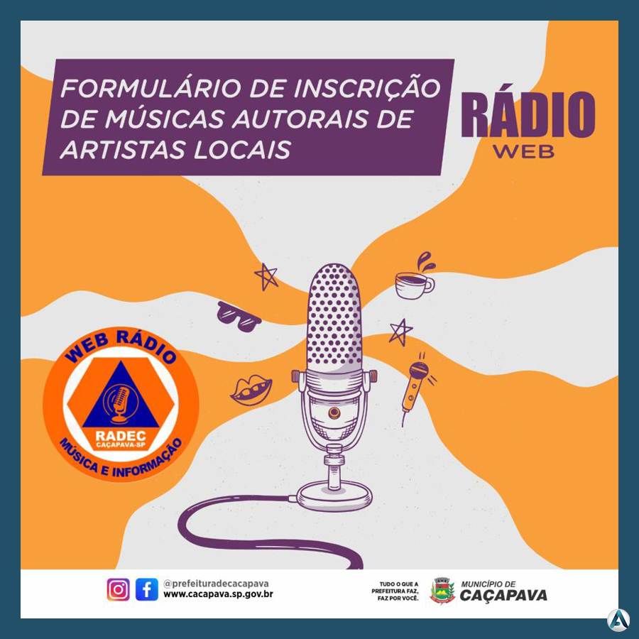 FORMULÁRIO DE INSCRIÇÃO DE MÚSICAS AUTORAIS DE ARTISTAS LOCAIS